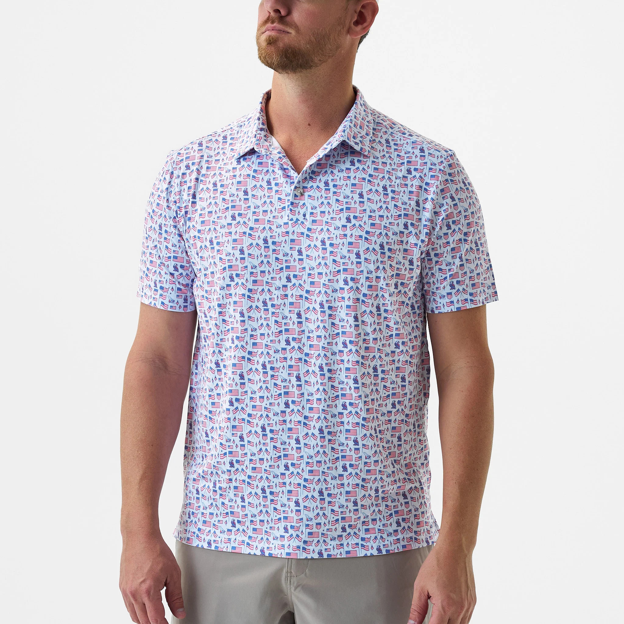Old Glory Performance Polo | BURLEBO | BURLEBO