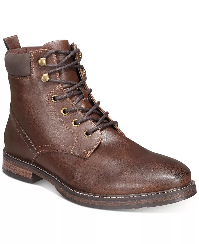 Club Room Men's Lace-Up Boots, Created for Macy's - Macy's | Macy's
