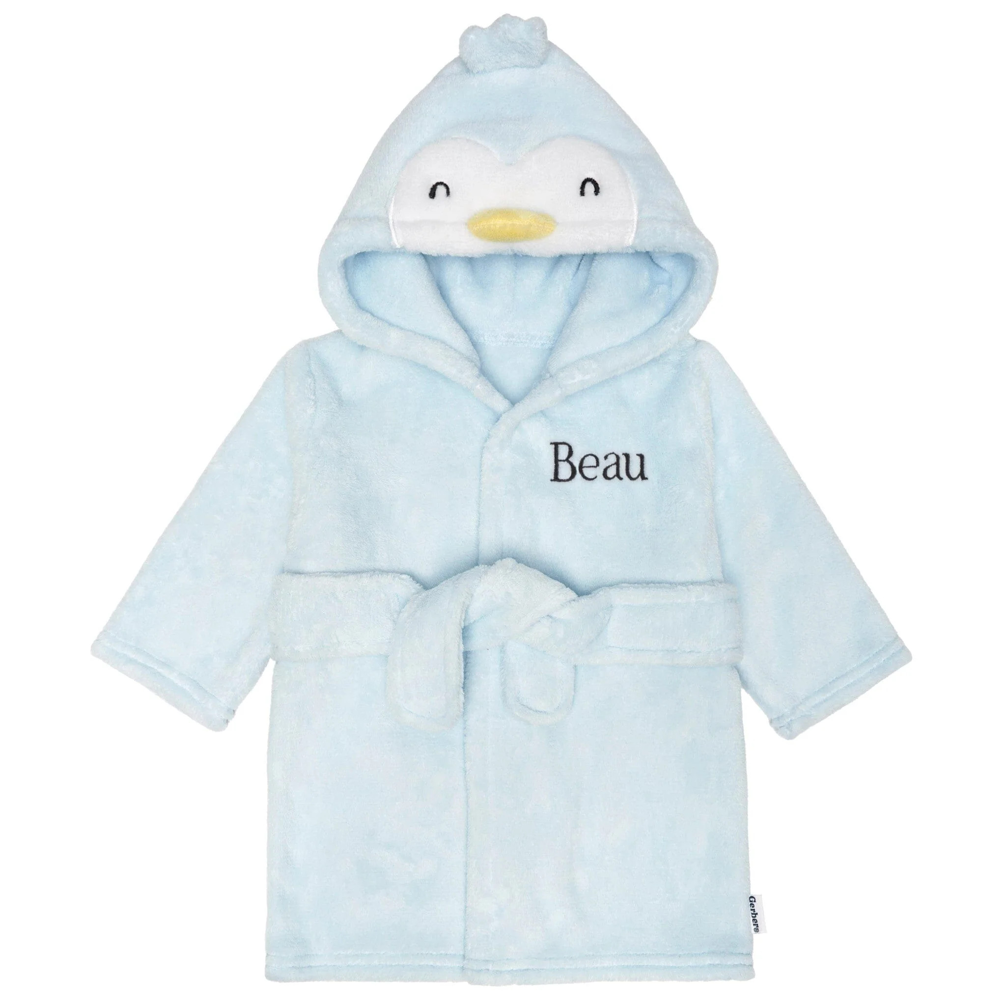 Embroidered Baby Neutral Penguin Robe | Gerber Childrenswear