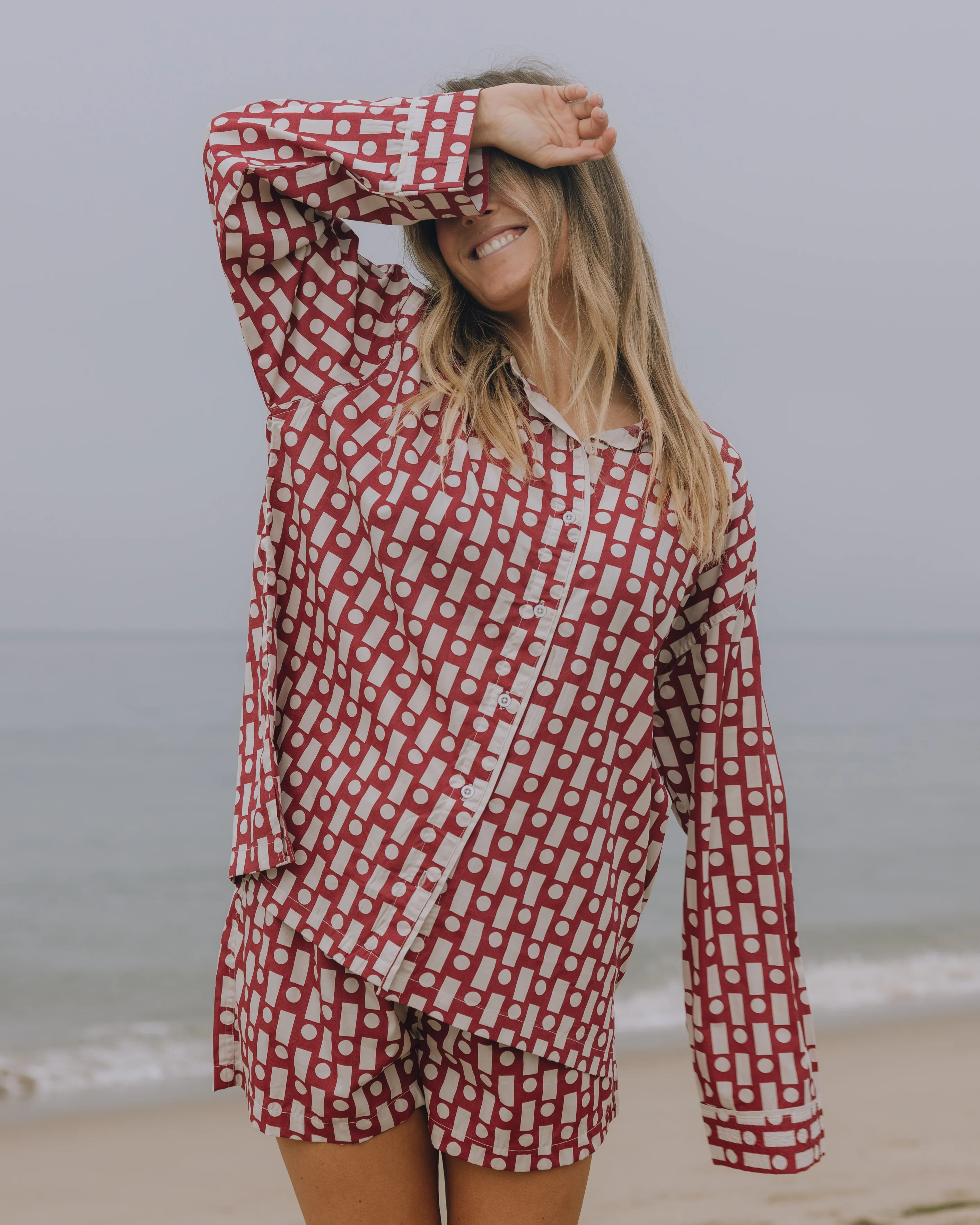 !!! Sleep Set - Red & Cream | Daily Drills