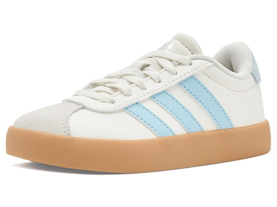 adidas Kids VL Court 3.0 Shoes (Little Kid/Big Kid) Kids Shoes White/Ice Blue/Gum: 11 Little Kid M | Zappos