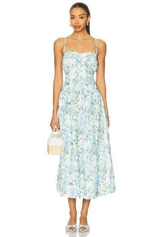 ASTR the Label Capria Dress in Blue Green Flora from Revolve.com | Revolve Clothing (Global)