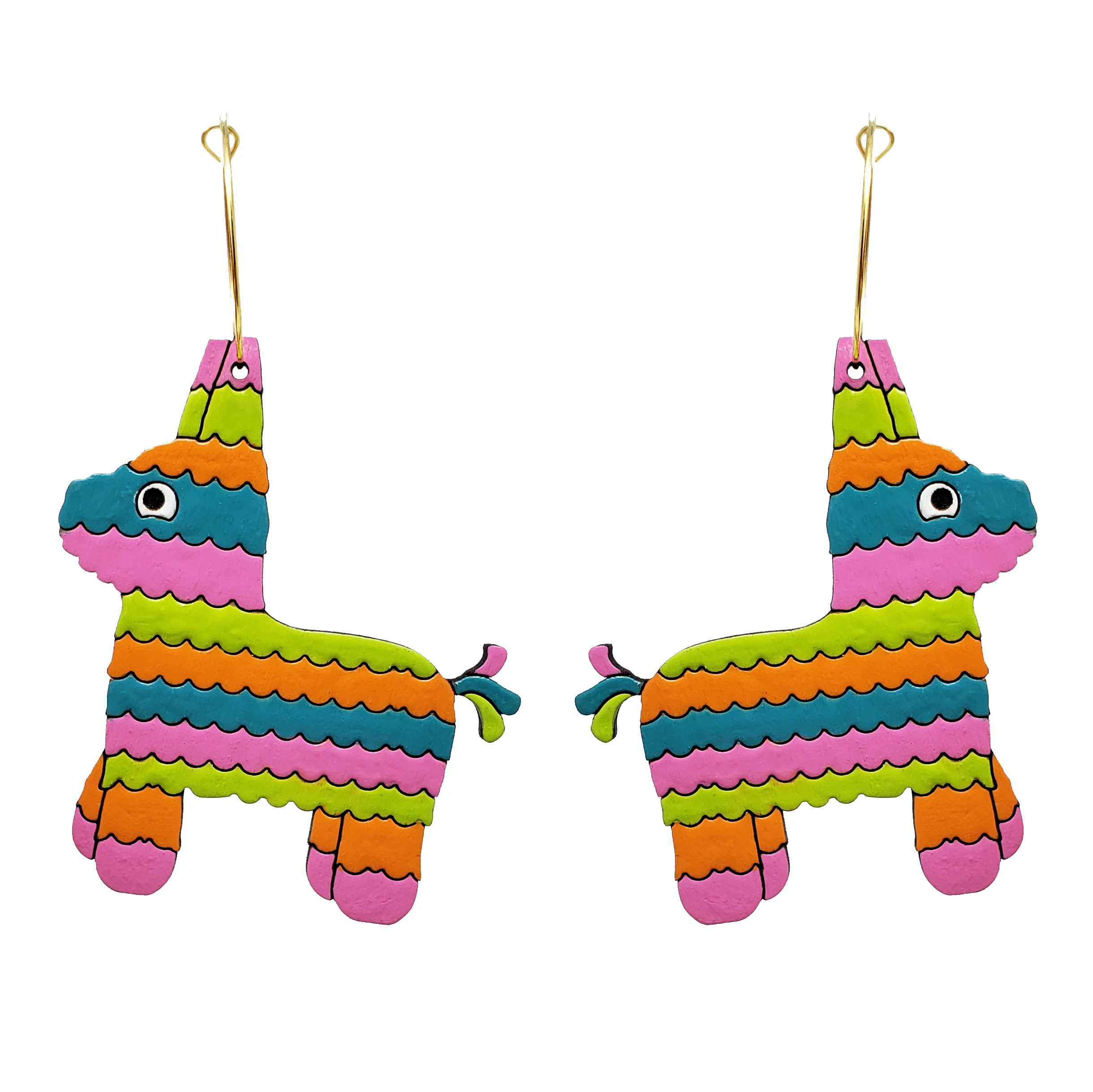 Fiesta Piñata Hoop Earrings | Le Chic Miami