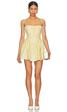 MAJORELLE Jalan Mini Dress in Butter Yellow from Revolve.com | Revolve Clothing (Global)