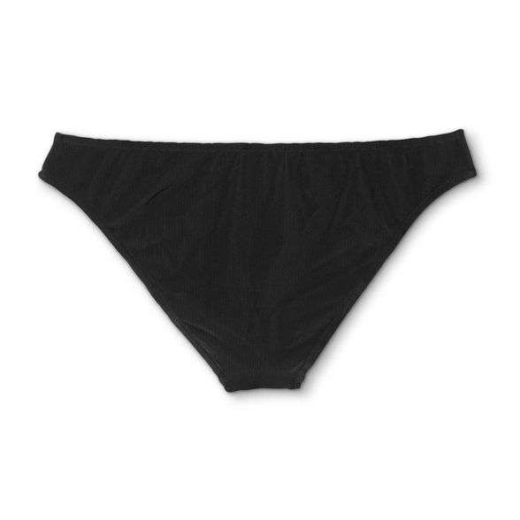 Women's Ribbed Cheeky Bikini Bottom - Shade & Shore™ Black | Target