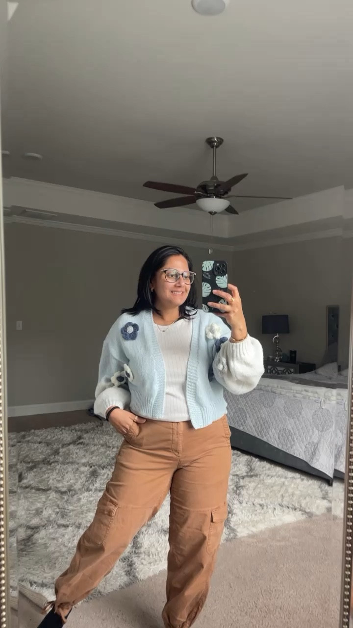 The comfiest balloon cargo pants and cardigan 

#LTKtravel #LTKsalealert #LTKfindsunder50