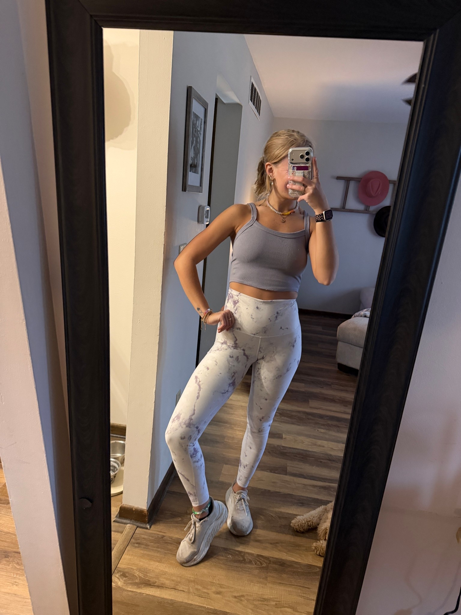 Thursday’s light cardio & HIIT workout outfit! Love the purple free people tank top—04.09.26 💜

free people tank top: M/L
Old Navy leggings: Small Tall
New Balance shoes: 9
*socks are from Amazon 🧦
Everything is TTS :)

#freepeopletanktop #purpletanktops #freepeoplefinds #freepeopleoutfits #OldNavyactivewear #OldNavyleggings #OldNavystyle #OldNavypowersoft #NewBalanceshoes #whiterunningshoes #workoutoutfits #HIIToutfit #cardiooutfits #pilatesoutfit

#LTKActive #LTKfitnessgoals #LTKootd