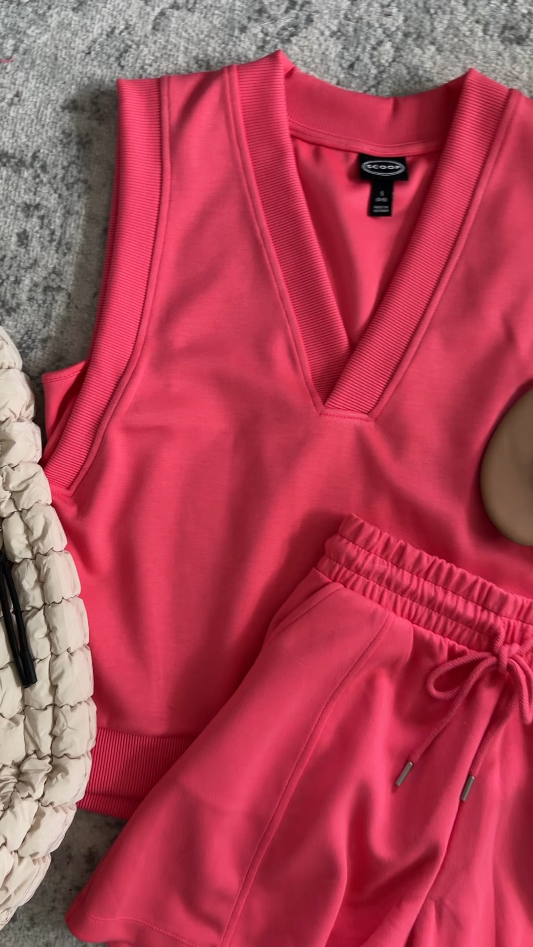 You all are loving this scubaknit set at Walmart! The peachy tan color is still in stock. Runs big! Go down a size. I got the small and need the XS in the top. Got medium need small in the shorts. #walmartfashion #walmartfinds

#LTKOver40