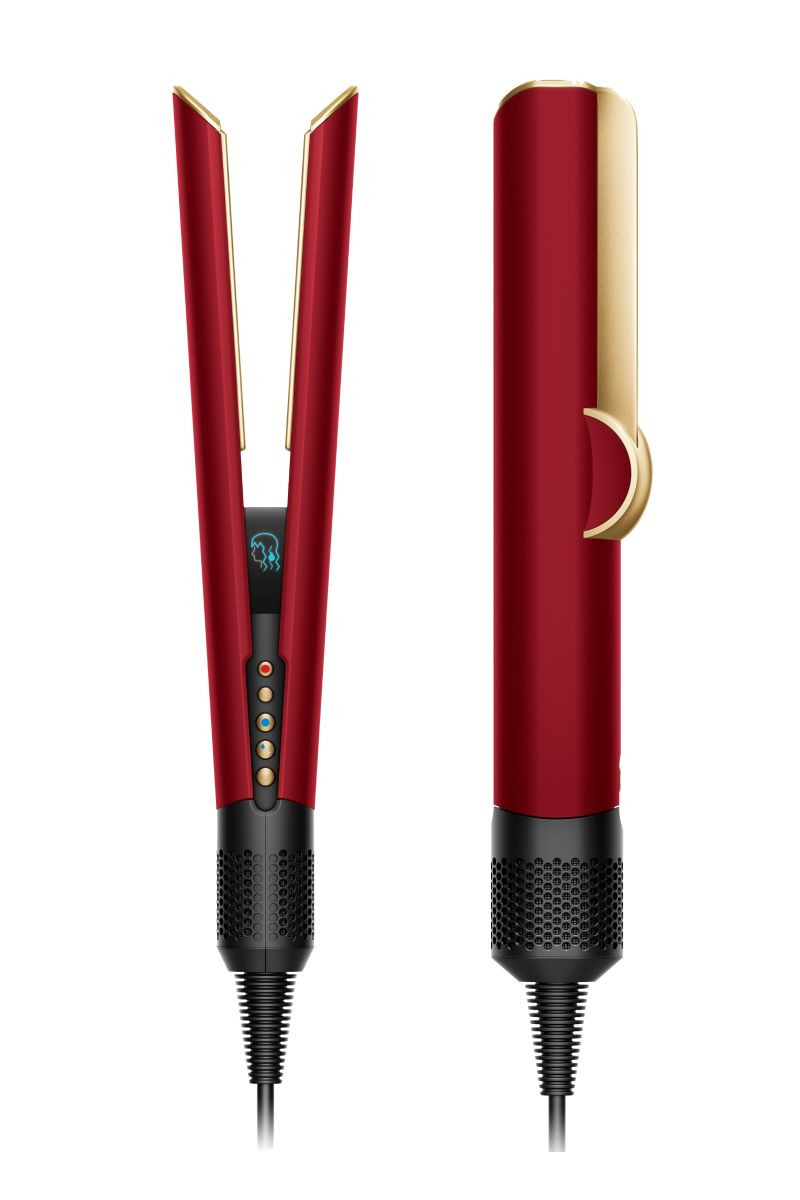 Refurbished Dyson Airstrait™ straightener (Red velvet/Gold) | Dyson (US)