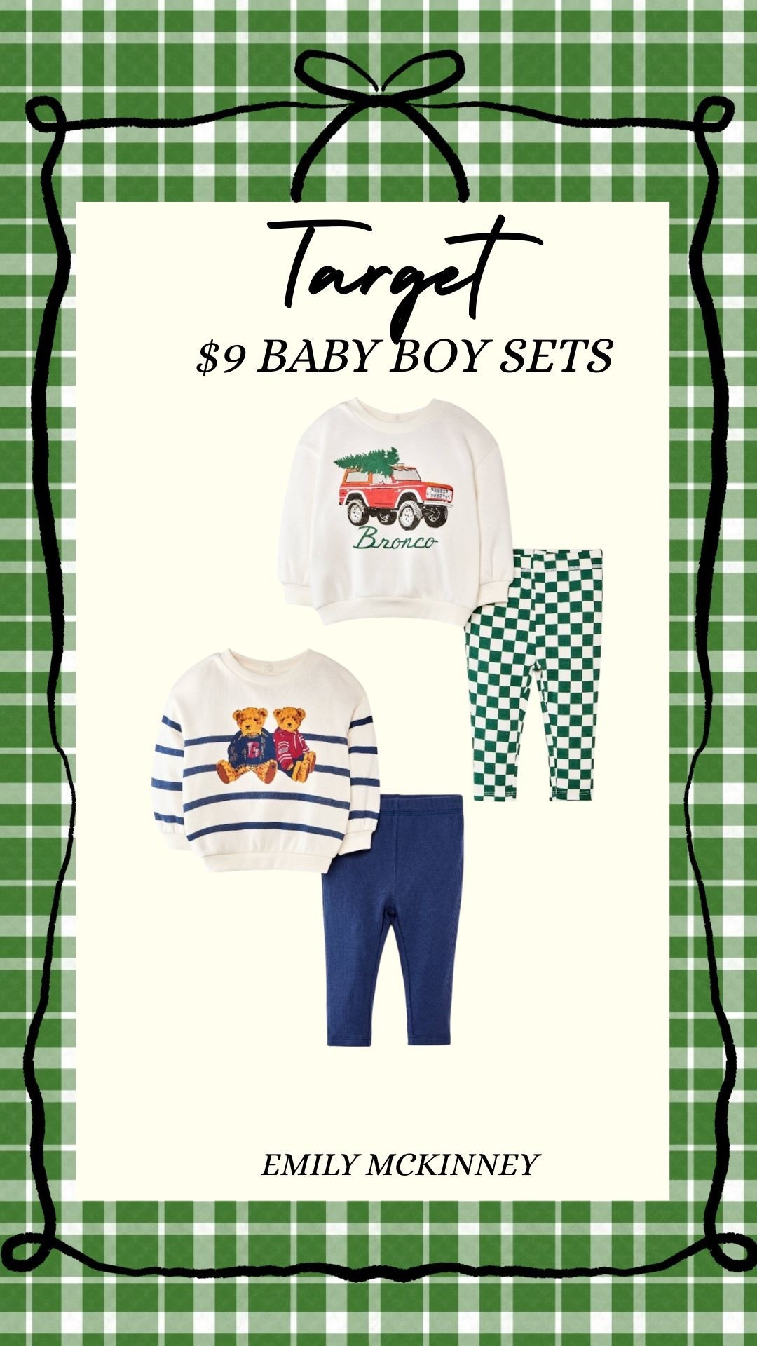 Target baby boy sets on sale for $9! 

#LTKSeasonal #LTKBaby #LTKSaleAlert