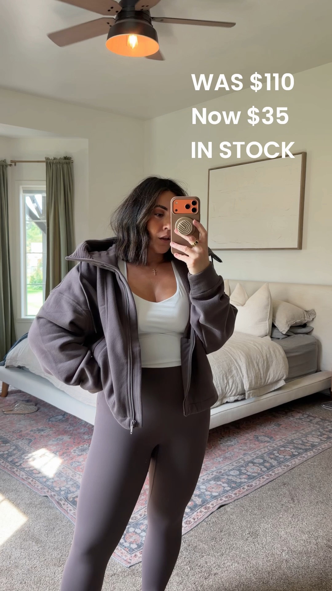 Size XL for jacket and L for leggings!

#LTKMidsize #LTKootd #LTKSaleAlert