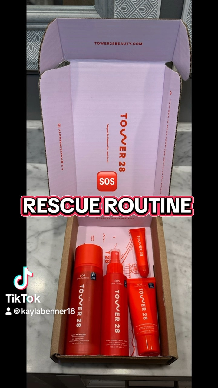 Let’s use my new skin care from @Tower 28 Beauty!

🆘 RESCUE ROUTINE 
Step 1: cleanse (SOS Cleanser)
Step 2: rescue (SOS Spray)
Step 3: recover (SOS Cream)

#tower28beauty #sosrescueroutine #hormonalacne #skincareroutine #fyp 

#LTKGiftGuide #LTKBeauty