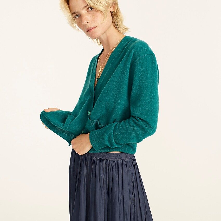 Cashmere relaxed pocket cardigan sweater | J.Crew US