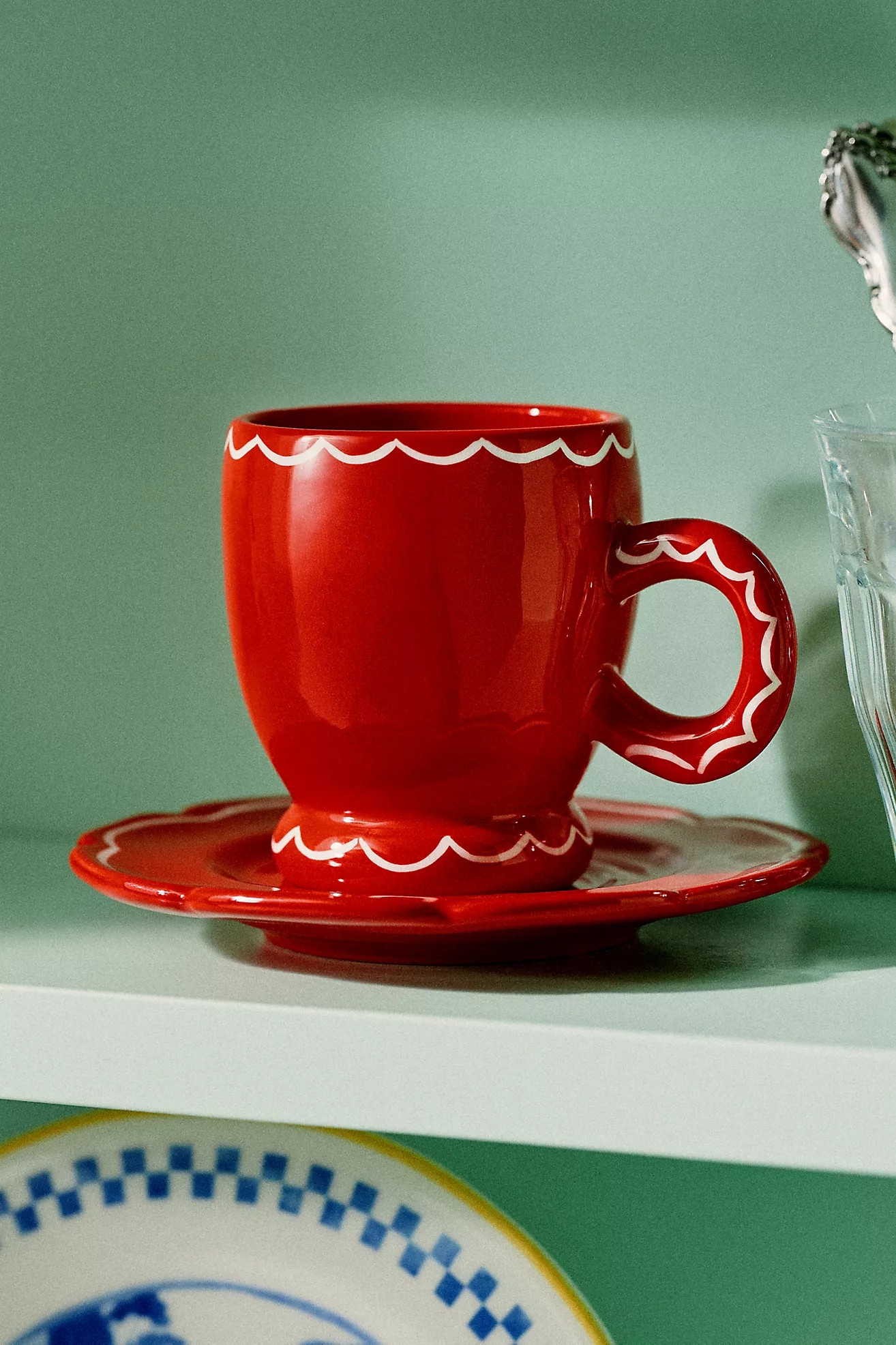 Damson Madder Stoneware Espresso Cup & Saucer | Anthropologie (US)