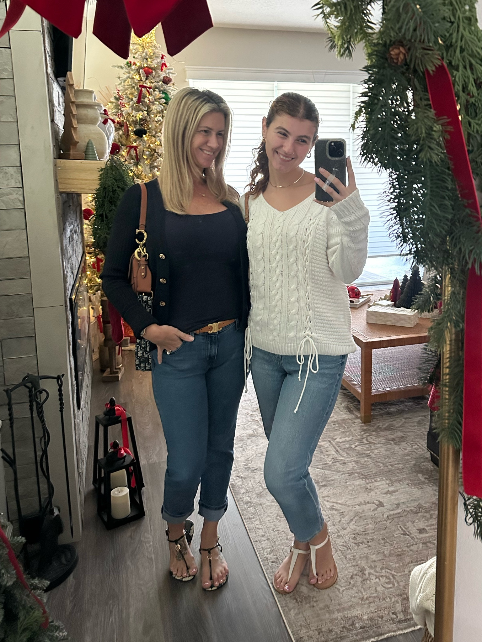 Love sweater weather with sandals. Linking my fave designer purse, wallet, shoes, belts, jeans and more #classicstyle #jeans #celinebelt #diorsaddlebag #diorwallet #christiandior #toryburch #toryburchcardigan #toryburchsandals #levis #laceupsweater #straightjeans #causalchic #designerbags #purselover 

#LTKStyleTip #LTKOver40 #LTKGiftGuide