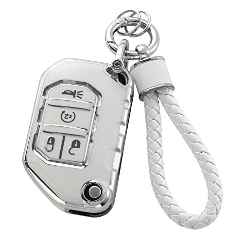 YO&YOYE for Jeep Key Fob Cover with Keychain, Soft TPU Key Case Protection Fit for 2018 - 2022 Jeep Gladiator Wrangler Sahara Rubicon | Amazon (US)
