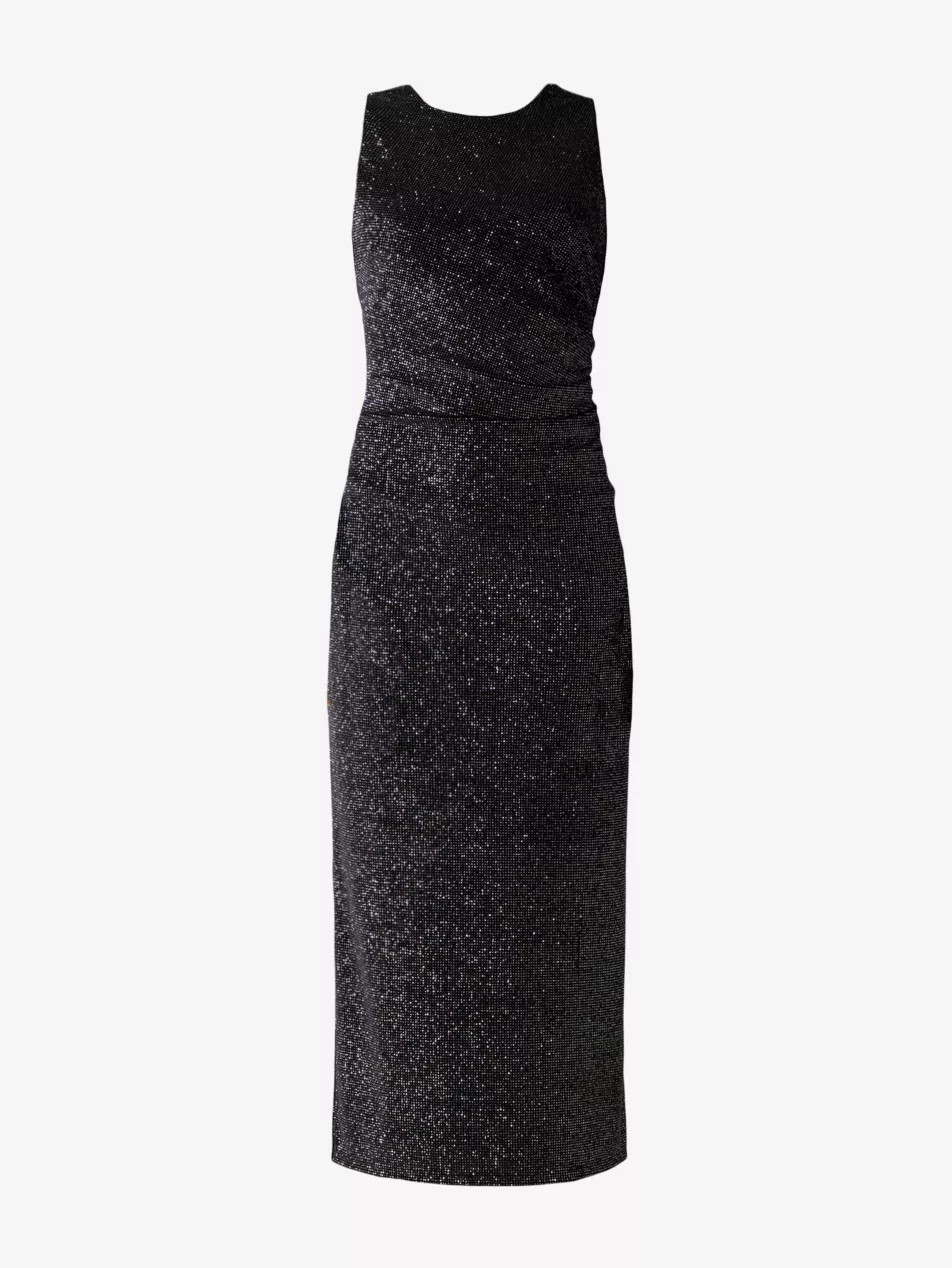 Gabriela ruched stretch-woven midi dress | Selfridges