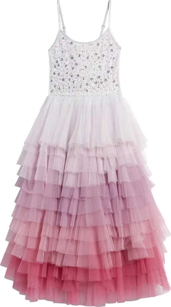 Tutu Du Monde Kids' Obsession Imitation Pearl Embellished Tiered Tulle Party Dress | Nordstrom | Nordstrom
