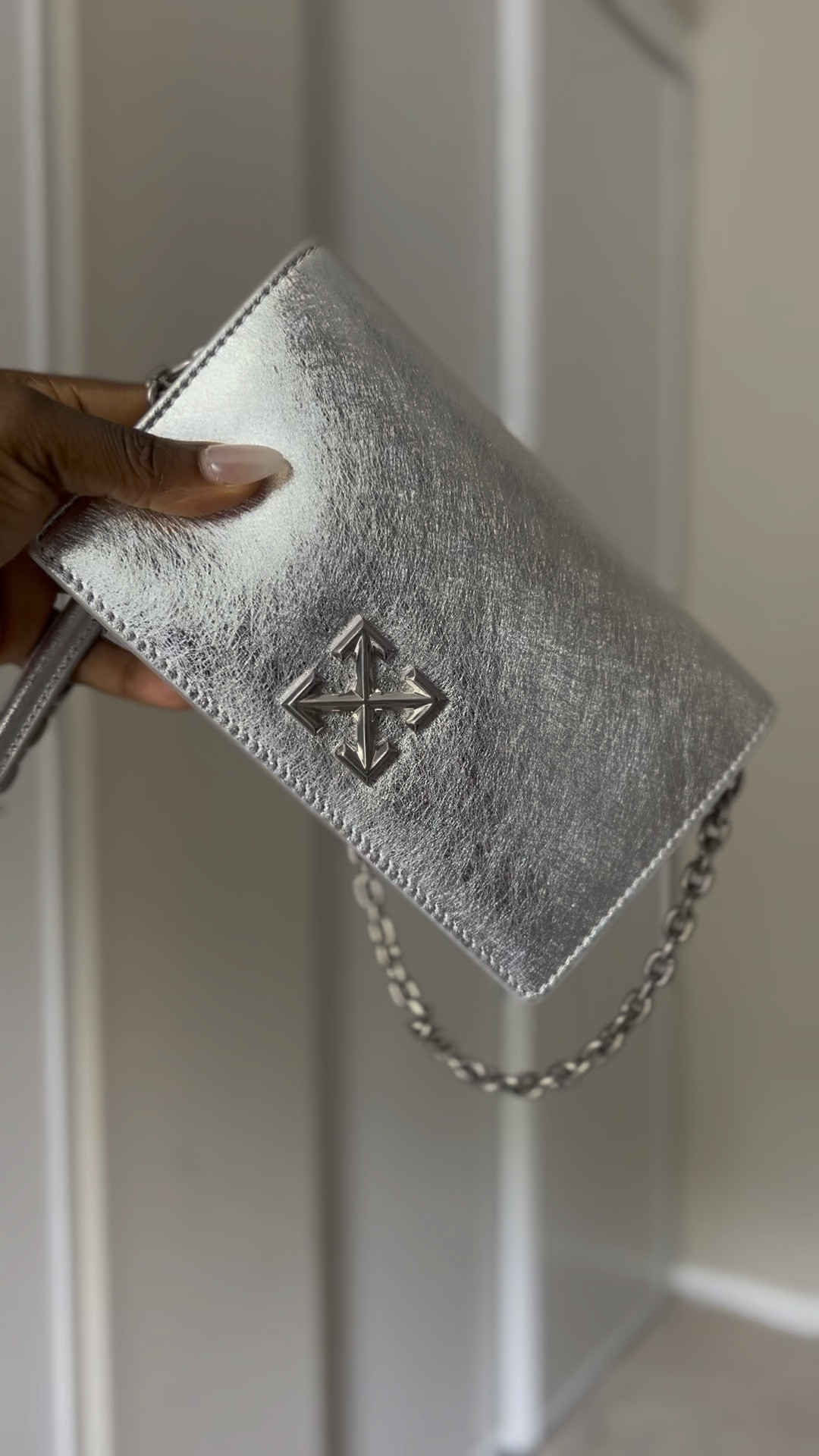Affordable Off-White Bag | Silver Bag | Silver Clutch purse | Casual Silver Bag| Dressy Silver Bag |Colored Bag | Colored clutch purse | @off-white 

#LTKitbag #LTKstyletip #LTKFind