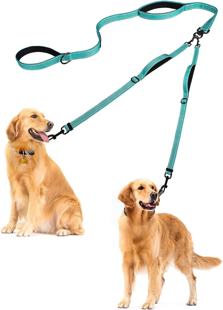 PetBonus Double Dog Leash, No Tangle Dual Leash, Reflective Walking Training Lead, 4 Comfortable ... | Amazon (US)