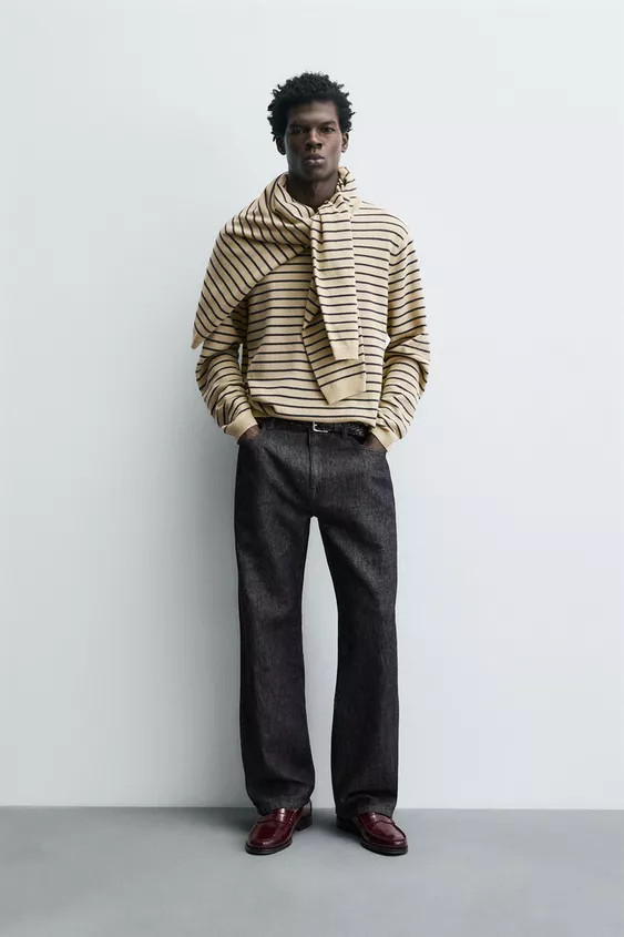WOOL - CASHMERE STRIPED JUMPER | Zara US