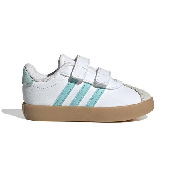 adidas VL Court 3.0 Shoes Toddler 5T Regular White/Aqua | Scheels Sports