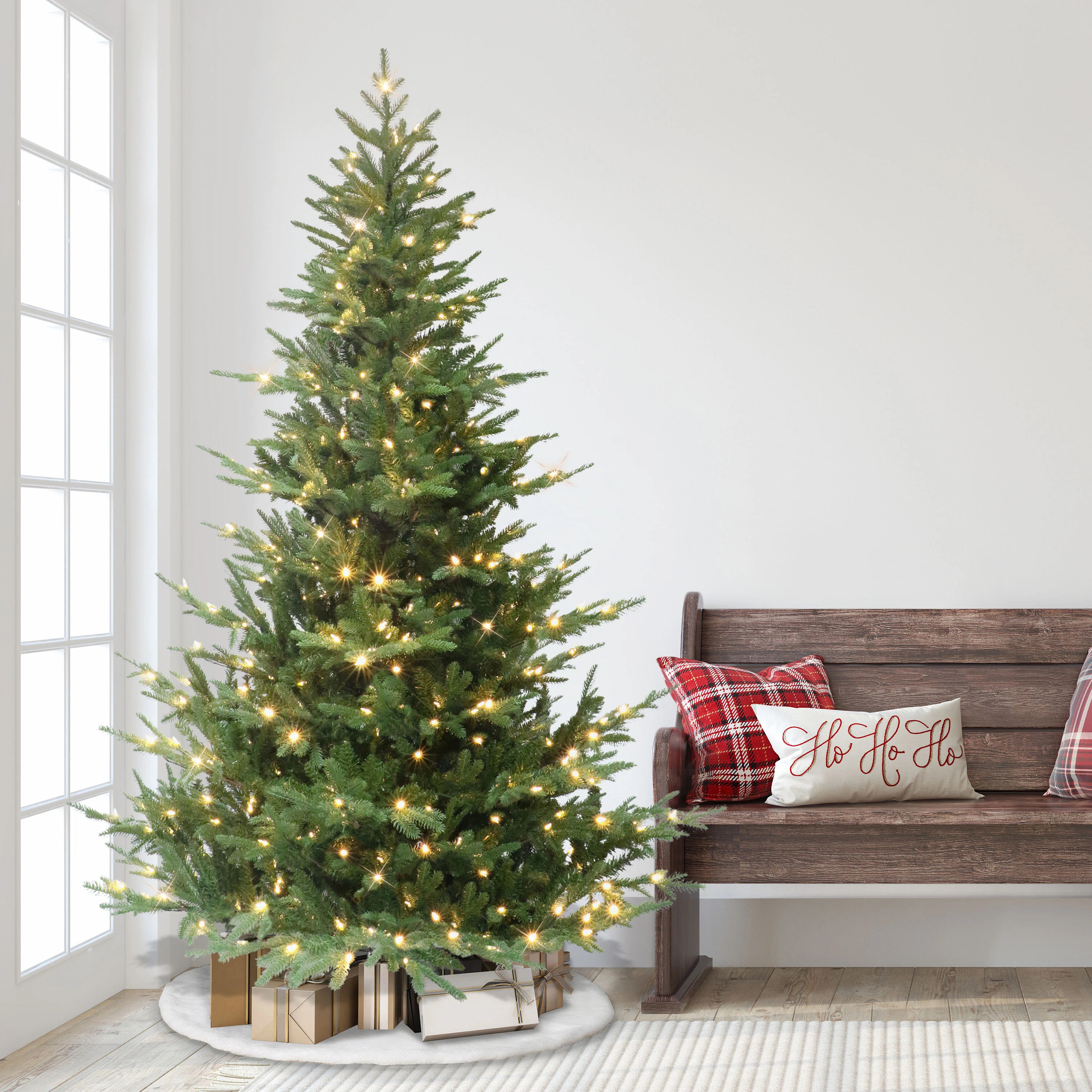 7.5' Pre-Lit Sacramento Fir Artificial Christmas Tree | Wayfair North America