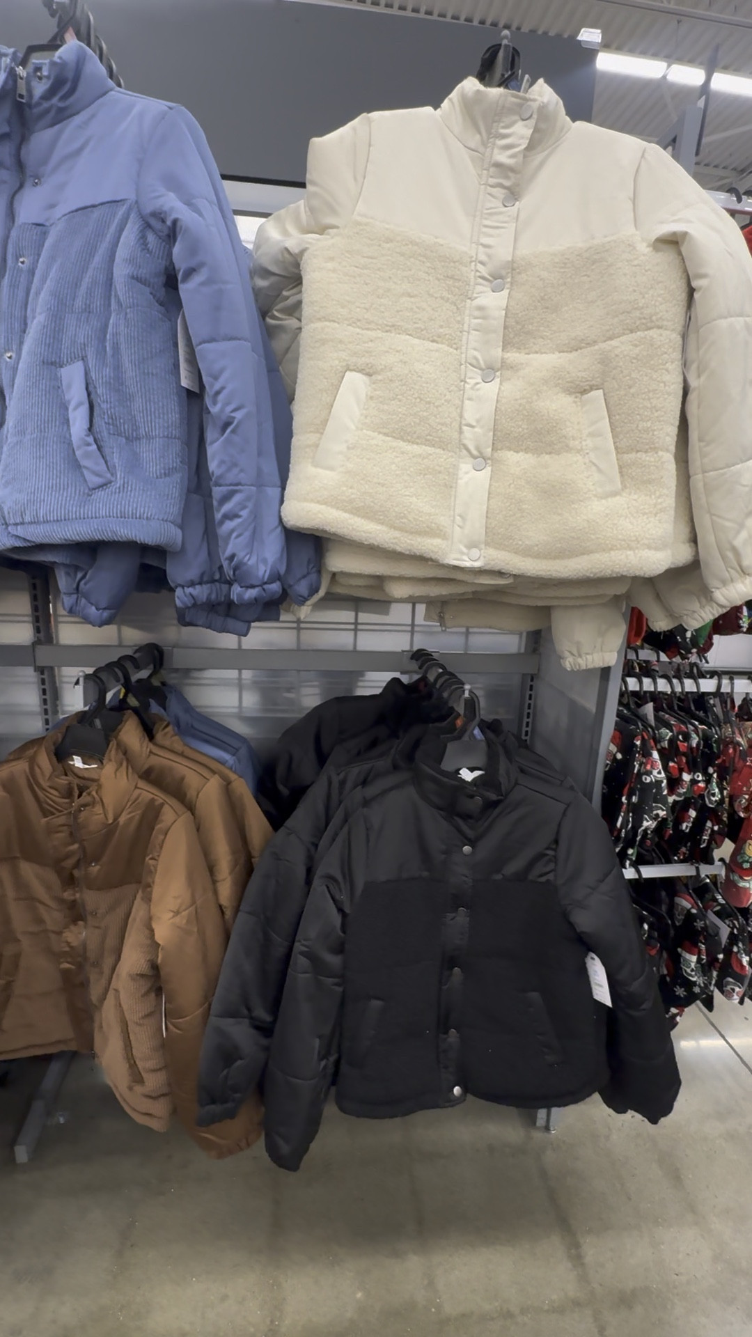 Don’t sleep on Walmarts Jacket section this year! 🙌🏼  they’ve got some trendy ones! 

For reference: I am 5’4” 135lb. Wear a small for normal fit or medium for a more relaxed oversized fit! 

#LTKSeasonal #LTKHoliday #LTKFindsUnder50