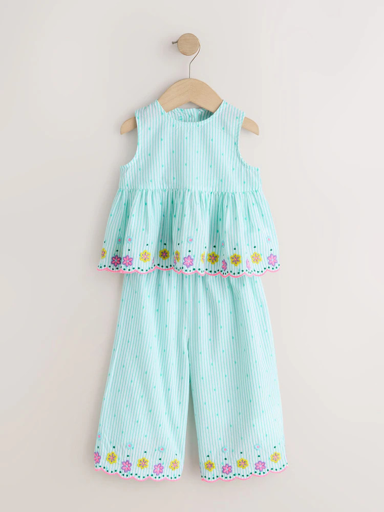 Mint Green Sleeveless Blouse & Trouser Set (3mths-7yrs) | Next US