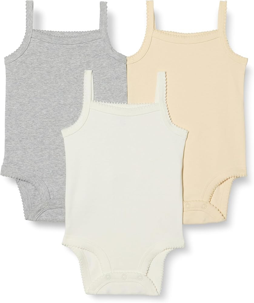 Amazon Essentials Baby Girls' Sleeveless Bodysuits, Pack of 3 | Amazon (US)