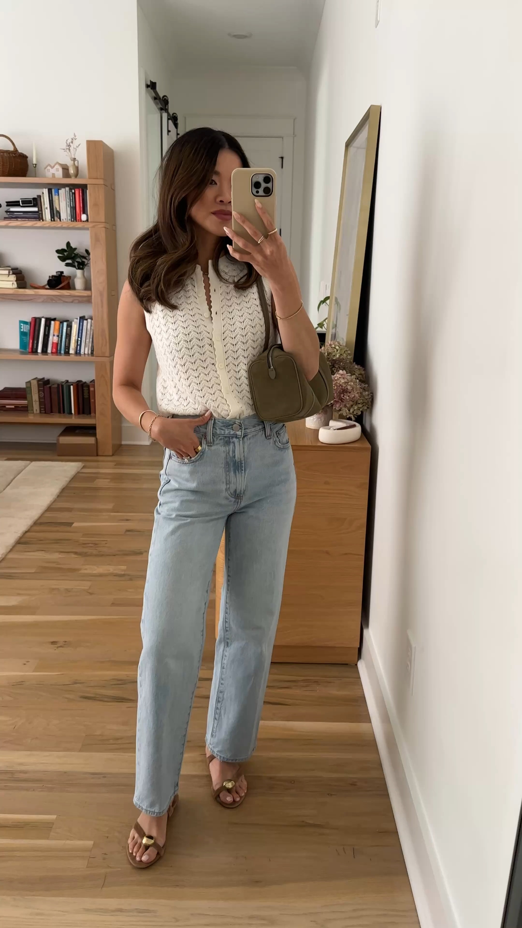 Sizing info: 
•Top size XS 
•Jeans size 23 in 15 Yrs Brl Thr Bleu  

petite fashion, get dressed with me, outfit inspiration, ootd, nashville outfit, Nashville influencer, petite style, vacation style, casual outfits, mom style, petite pants, spring outfits, spring outfit info, spring pants, spring outfit idea, spring top, spring tank, spring sweater, spring shoes, sweater tank, jeans, spring jeans, petite jeans, aritzia jeans, 

 

#LTKootd #LTKSeasonal #LTKPetite