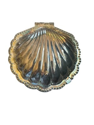 Vtg Leonard Silver Plated Clam Shell Butter Caviar Dish & Glass Insert | eBay US