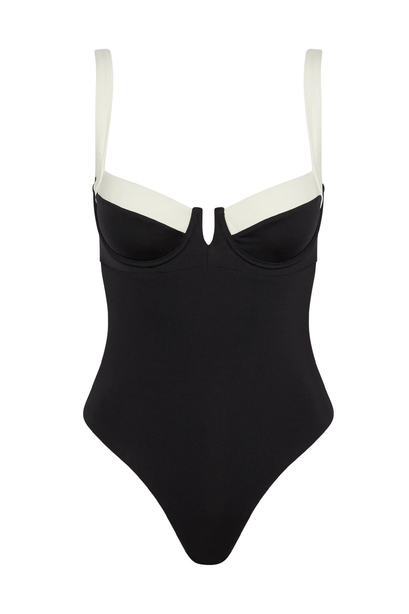 Clovelly One Piece - Black/Ivory | Monday Swimwear