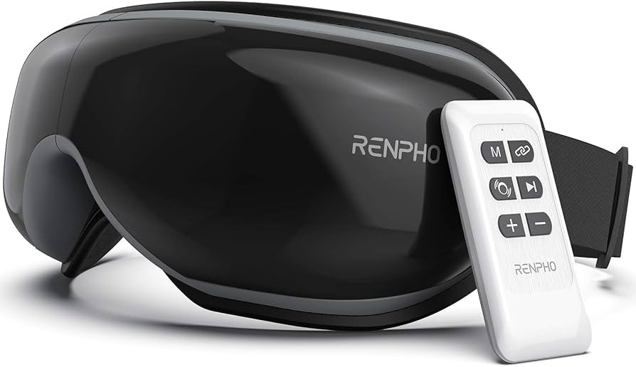 Eye Massager FSA HSA Eligible, RENPHO Eyeris1 Eye Massager with Heat & Remote, Compression, Bluet... | Amazon (US)