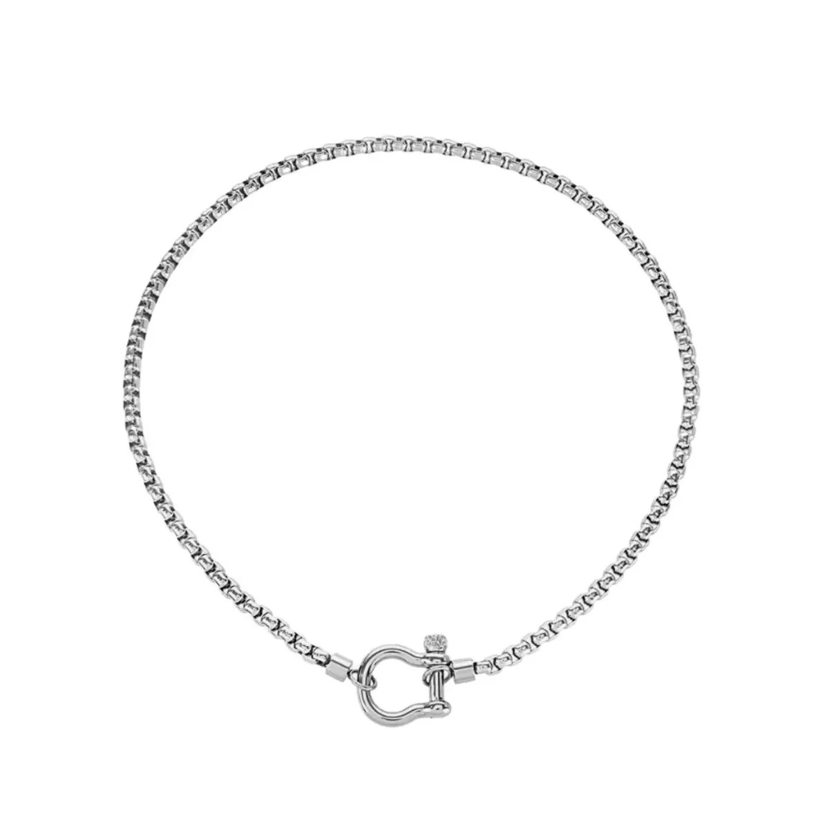 Horseshoe Necklace- Silver - Ahava J | Ahava Jewels