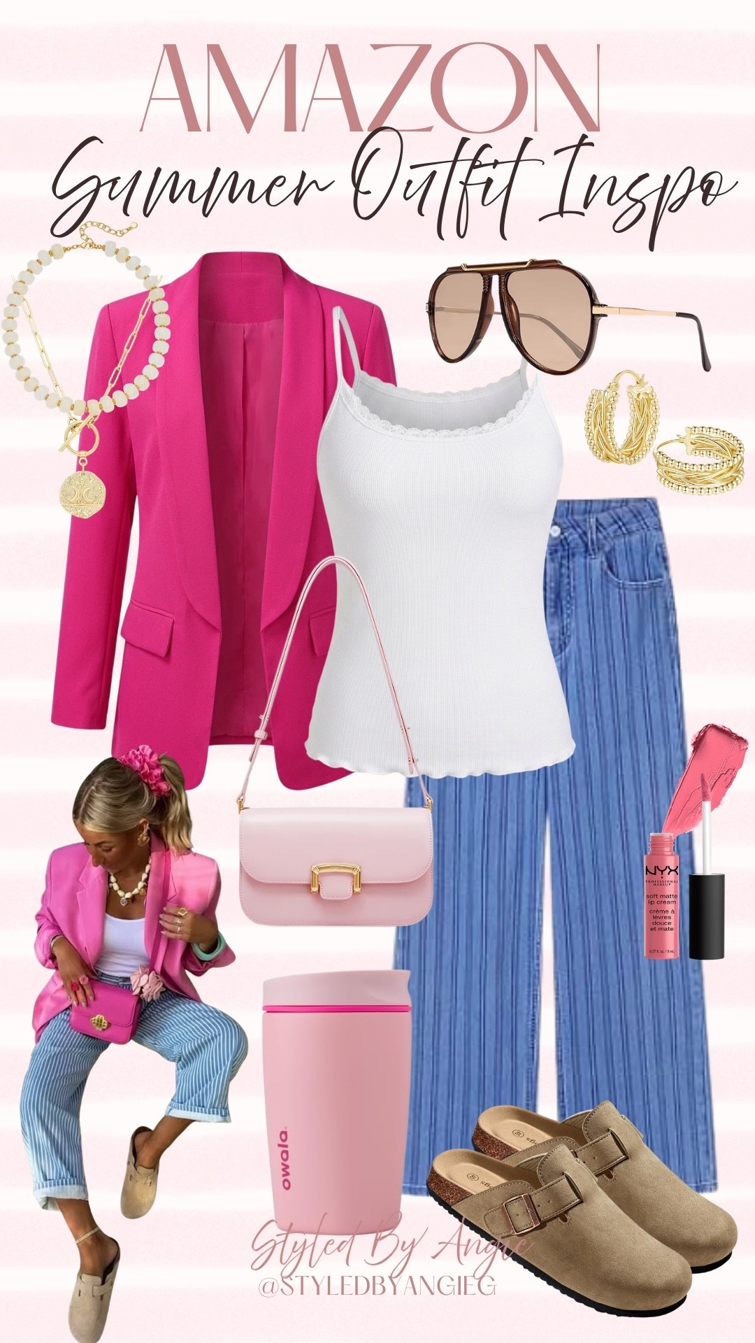 Amazon Summer Outfit Inspo 🩷



amazon finds, amazon fashion, amazon style, summer outfits, summer style, casual summer outfit, outfit ideas, pink outfits, blazer, jeans, accessories, affordable fashion

#LTKSeasonal #LTKBeauty #LTKootd