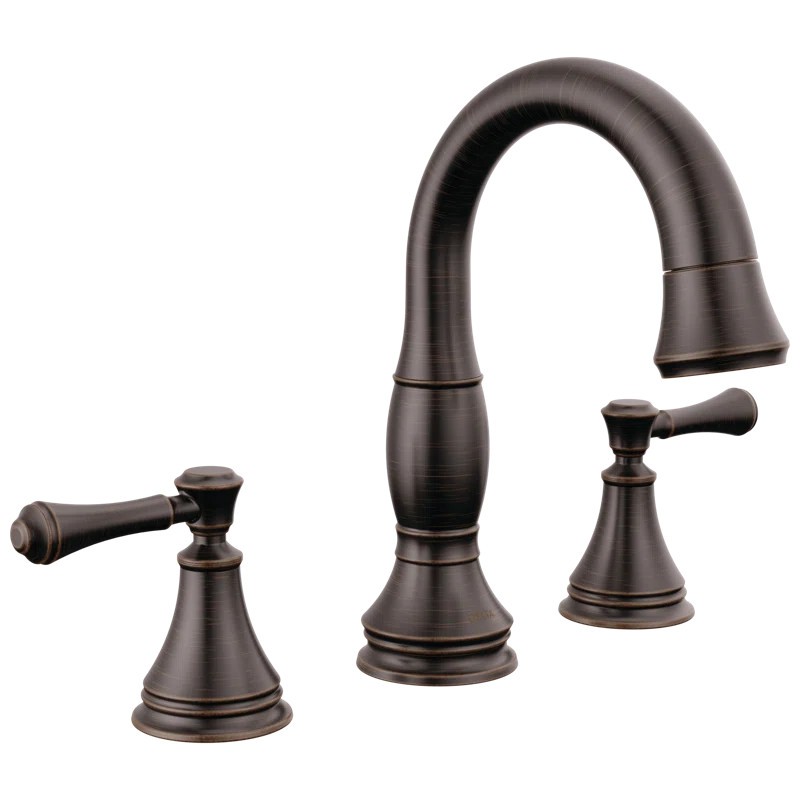 Cassidy 3-Hole Widespread Pull Out Sprayer Bathroom Faucet, 2-Handle Bathroom Sink Faucet | Wayfair North America