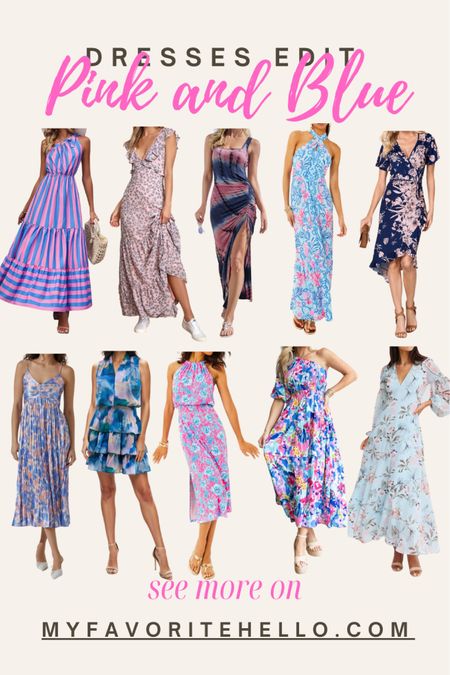 Pink and blues dress, pink and blue dresses, blue and pink dress, pink and blue dresses

#LTKFindsUnder100 #LTKParties #LTKStyleTip