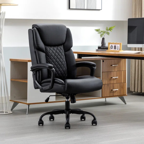 Ergonomic Faux Leather Executive Chair | Wayfair North America