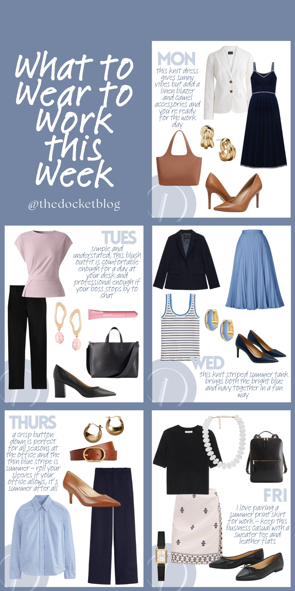 What to wear to work this week 

Womens business professional workwear and business casual workwear and office outfits midsize outfit midsize style

#LTKootd #LTKWorkwear #LTKSeasonal