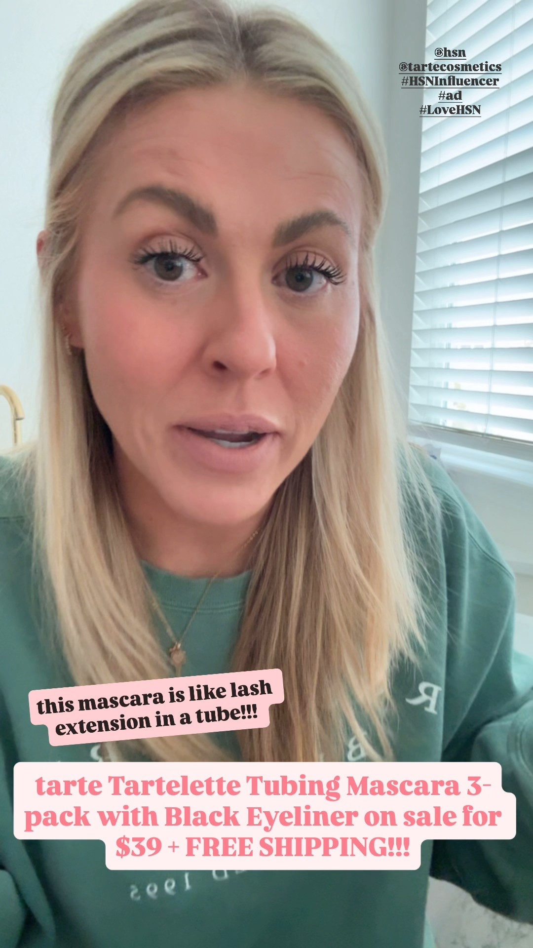 tarte Tartelette Tubing Mascara 3-pack with Black Eyeliner on sale for $39 and FREE SHIPPING!!! One tube is normally $28! So $39 for three and the eyeliner is an awesome deal! 

Use code WELCOME2026 for $15 off $35 if you’re new to HSN! 

@HSN
@tartecosmetics
#HSNInfluencer
#ad
#LoveHSN




#LTKdayinmylife #LTKFindsUnder50 #LTKgrwm