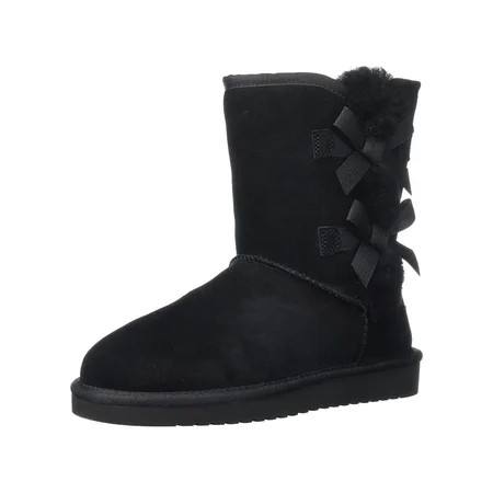 Koolaburra by UGG Womens Victoria Short Leather Black/Black/Black Size 7.0 | Walmart (US)