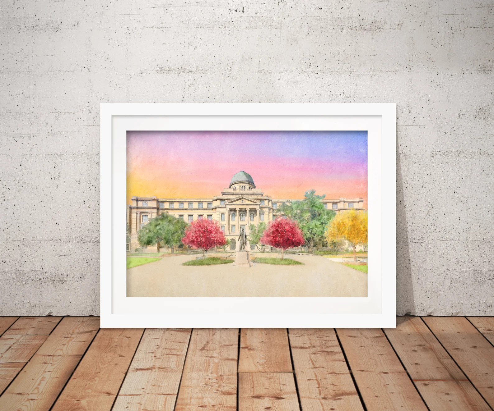 Texas A&M University Academic Building Artwork, Aggie Artwork, Aggie Gift, Aggie Traditions, Aggi... | Etsy (US)