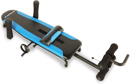 Exerpeutic Alternative Inversion Traction Table - Provides Lower Back Pain Relief Without Going Upside Down - Portable Spine Stretcher Bed for Home - 350 Lb. Capacity - Blue/Black | Amazon (US)