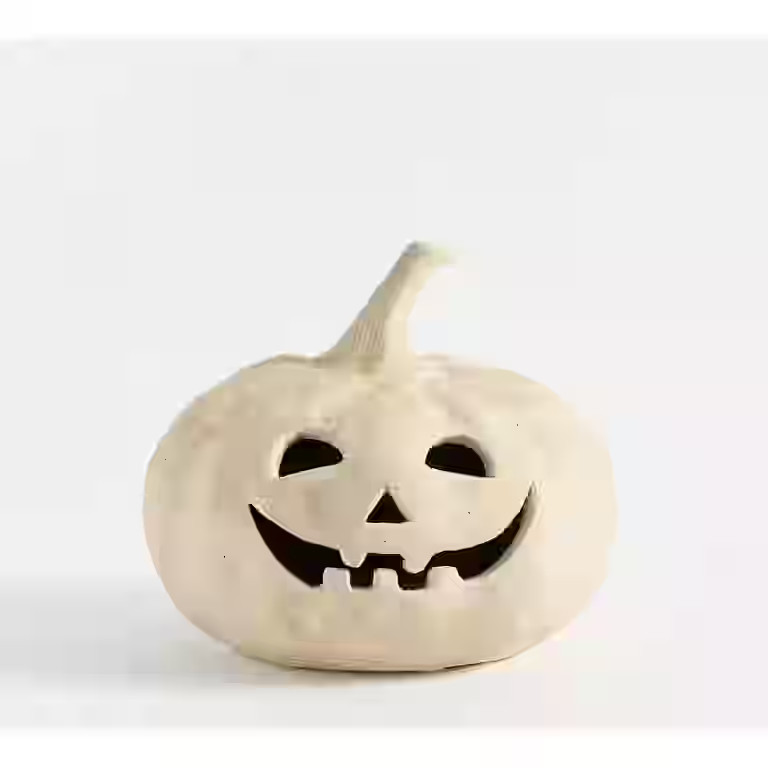 Hallowmas Handcrafted Jack-O'-Lantern - Artisanal Halloween Decor with Hand-Carved Details | Kiln... | Walmart (US)