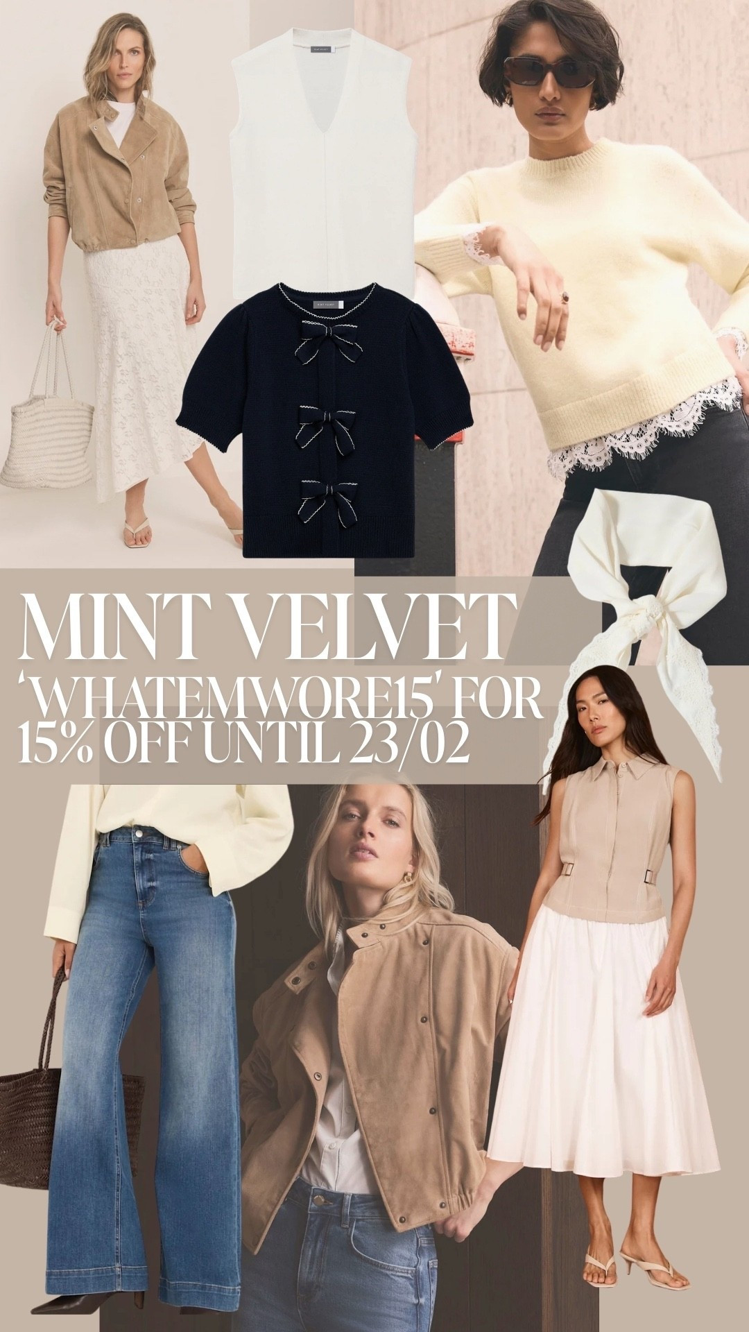 Use code ‘whatemwore15’ for 15% off until the 23/02 🤍

#LTKspring #LTKjeans #LTKstyletip