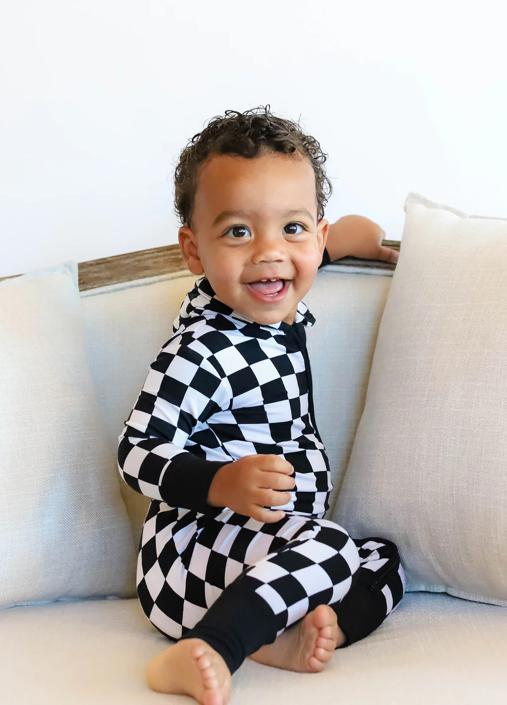 OREO CHECKERS DREAM ROMPER HOODIE | Dream Big Little Co.