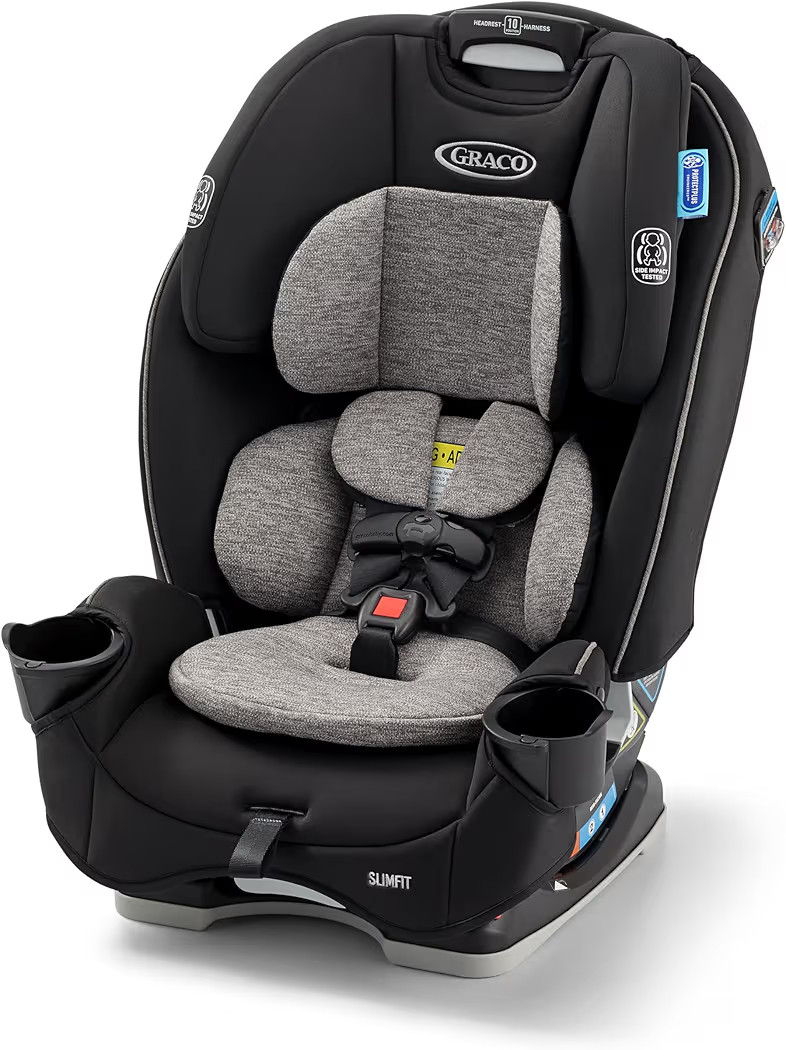 Graco Slimfit 3-in-1 Convertible Car Seat, Ultra-Space-Saving Design, Jarret, Suitable for Rear a... | Amazon (US)