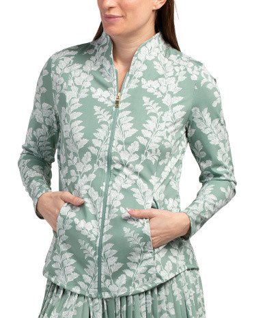 Yoga Jacket With Single Layer Peplum On Back | TJ Maxx