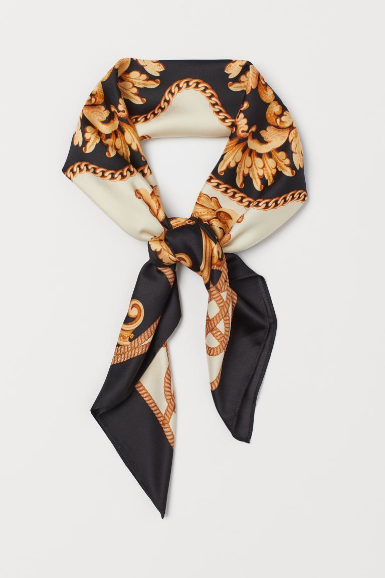 Patterned Satin Scarf | H&M (US + CA)